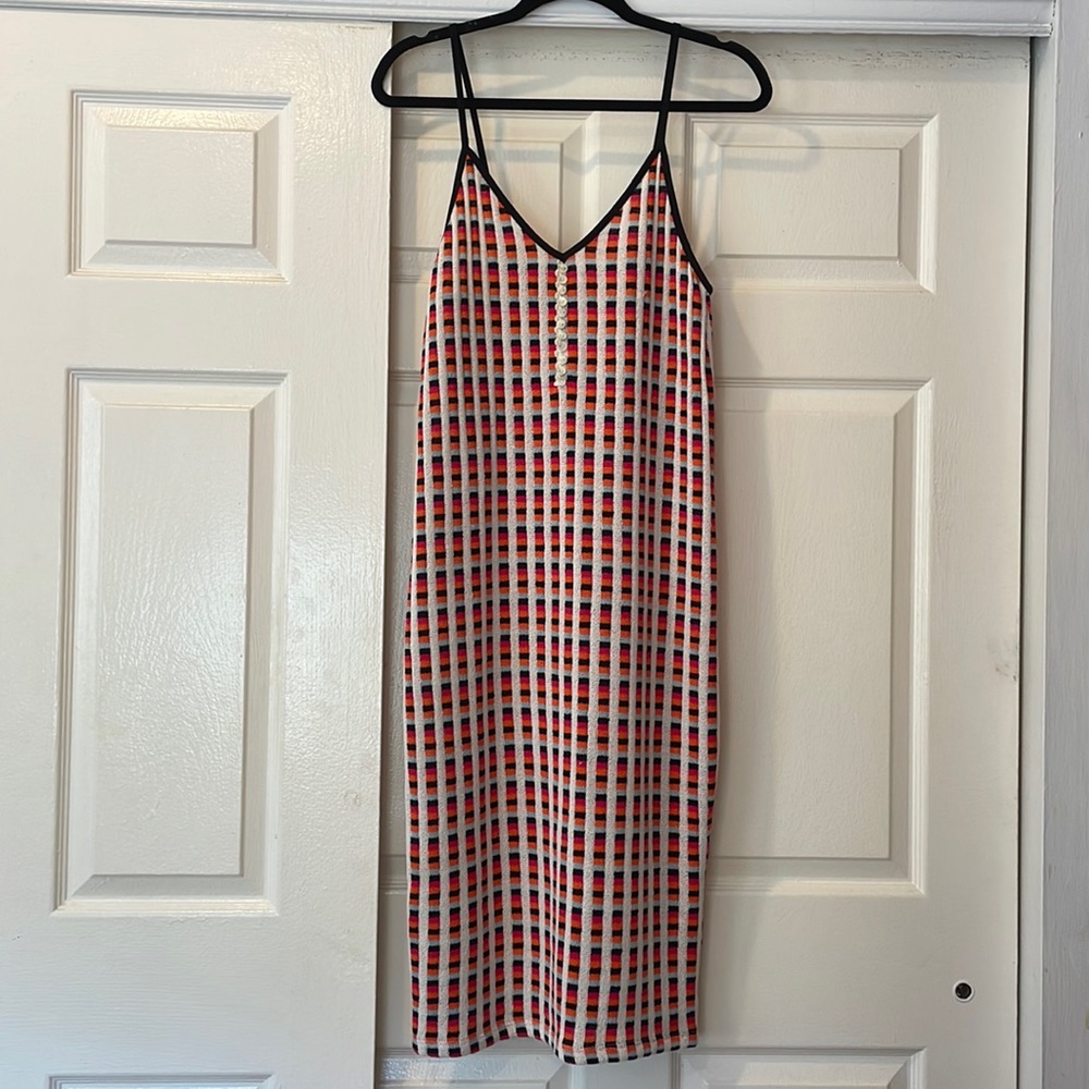 Zara Jacquard Knit Dress with Buttons